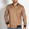 BOMBER-ZIP-CAMOSCIO